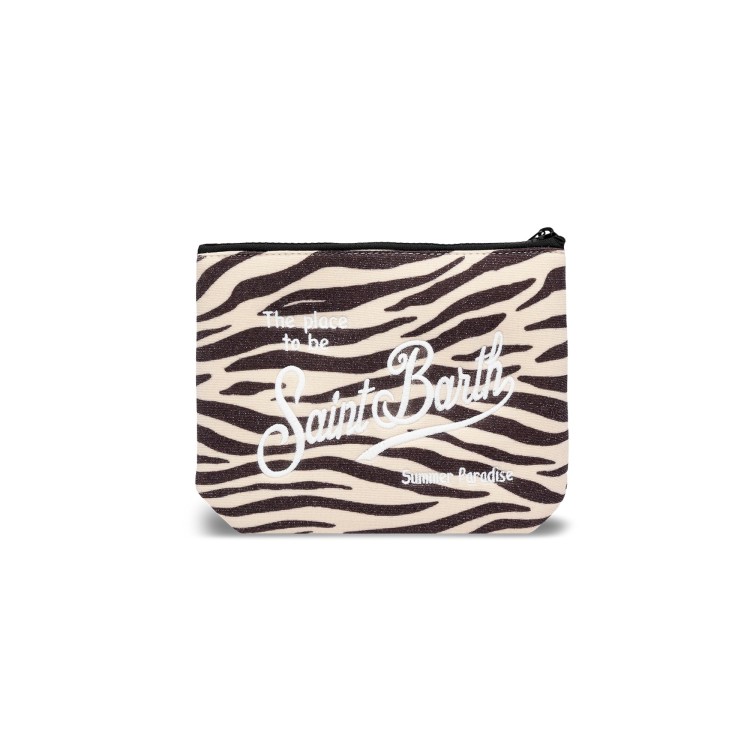 SAINT BARTH Pochette lurex zebrata bambina