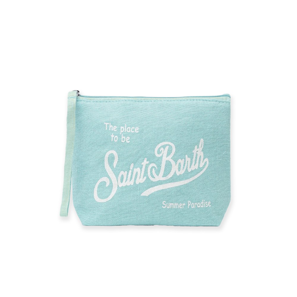 SAINT BARTH Pochette verde...