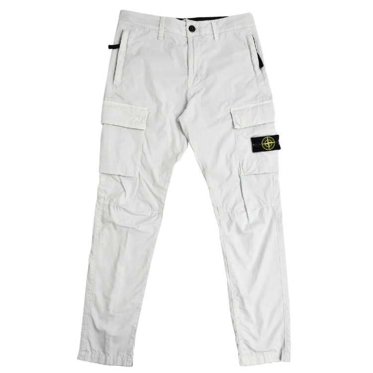 STONE ISLAND Pantalone grigio chiaro bambino