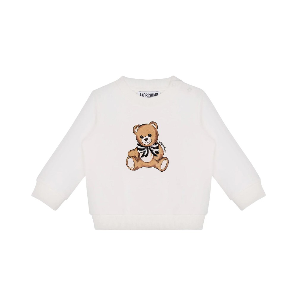 MOSCHINO Felpa bianca...