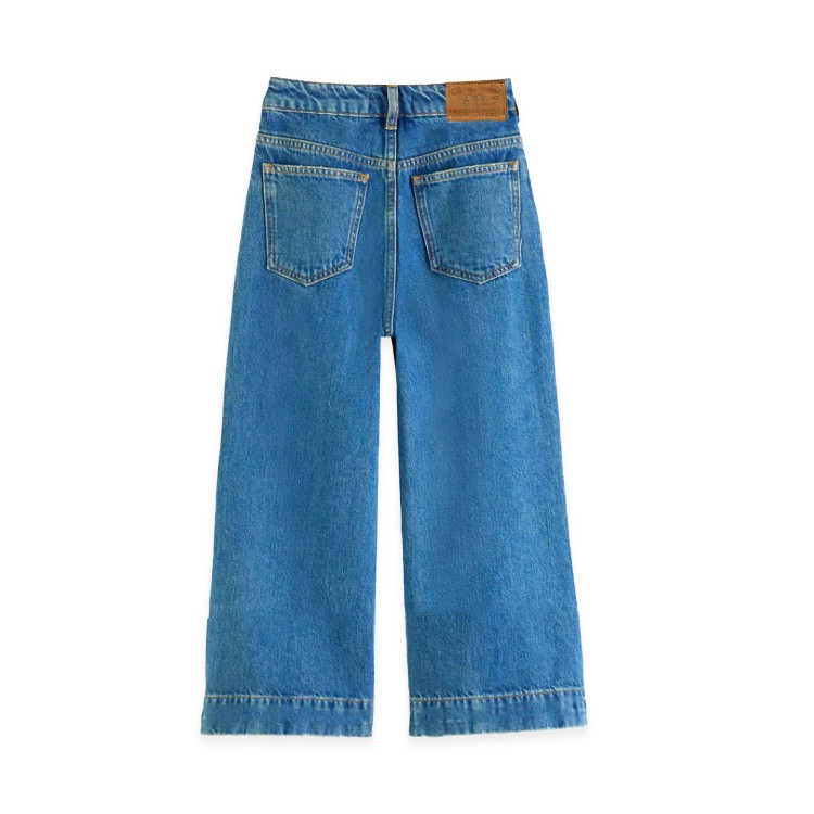 RALPH LAUREN Jeans wide leg lavaggio medio bambina
