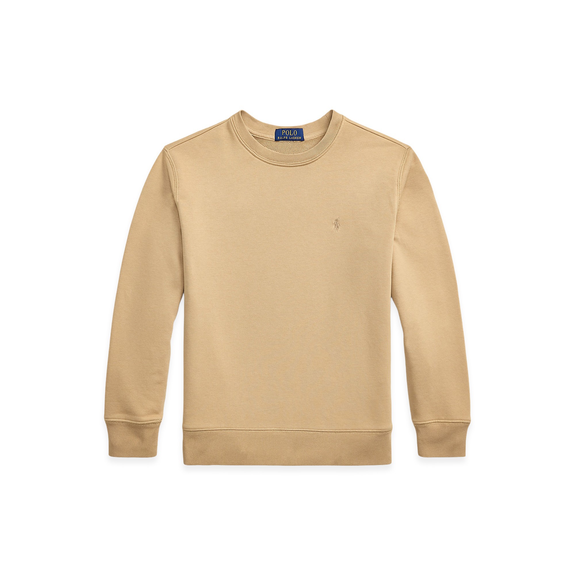 RALPH LAUREN Felpa beige girocollo bambini