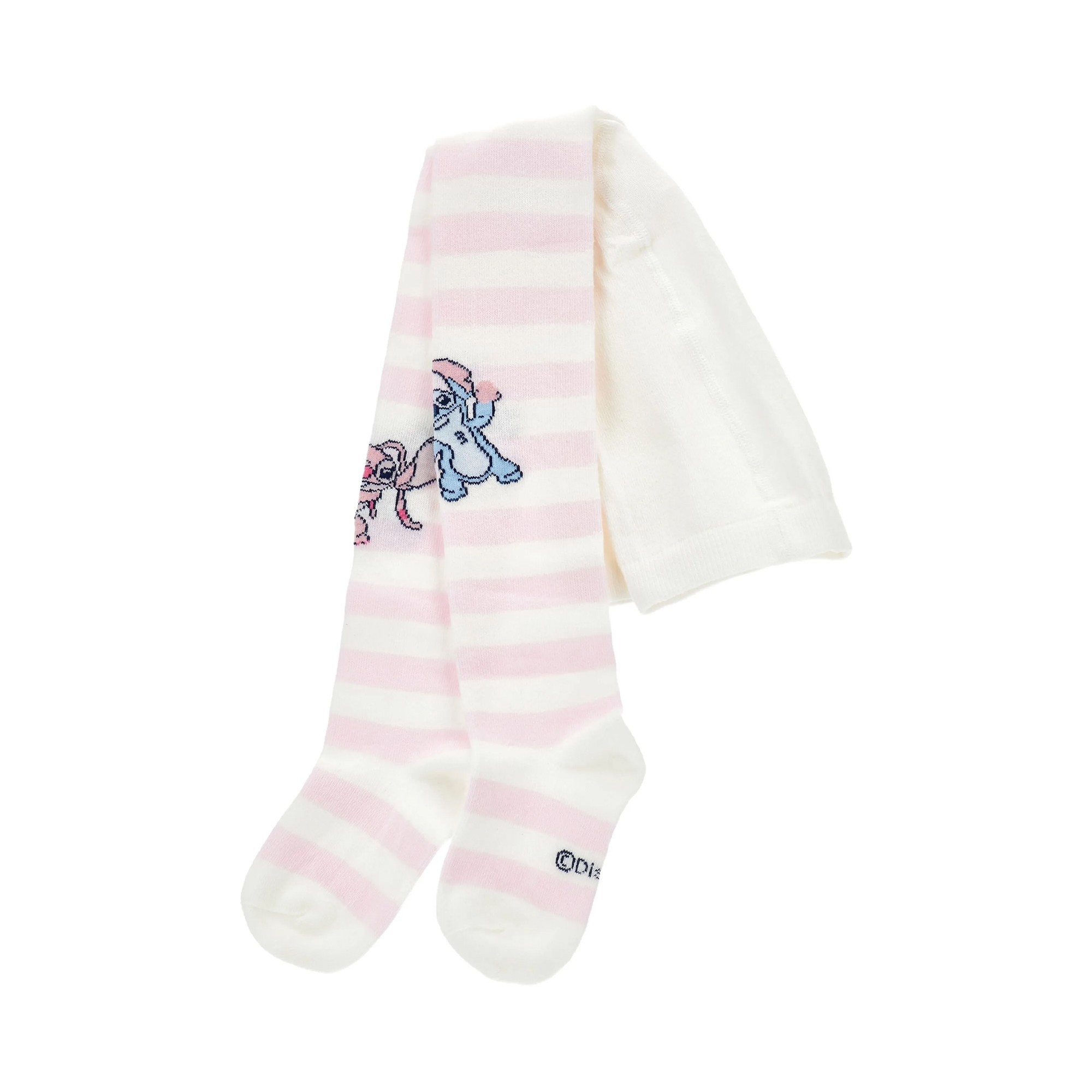 MONNALISA Collant a righe rosa Stitch bambina