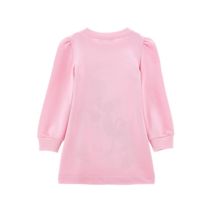 MONNALISA Vestito felpa rosa con stampa Stitch bambina
