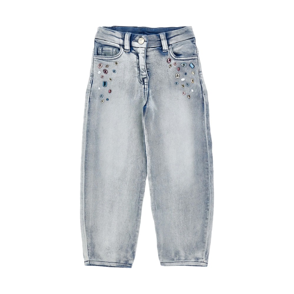MONNALISA Jeans con gemme...