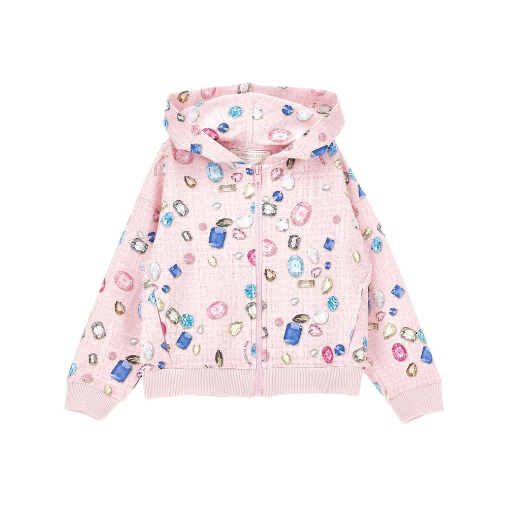 MONNALISA Felpa rosa con...