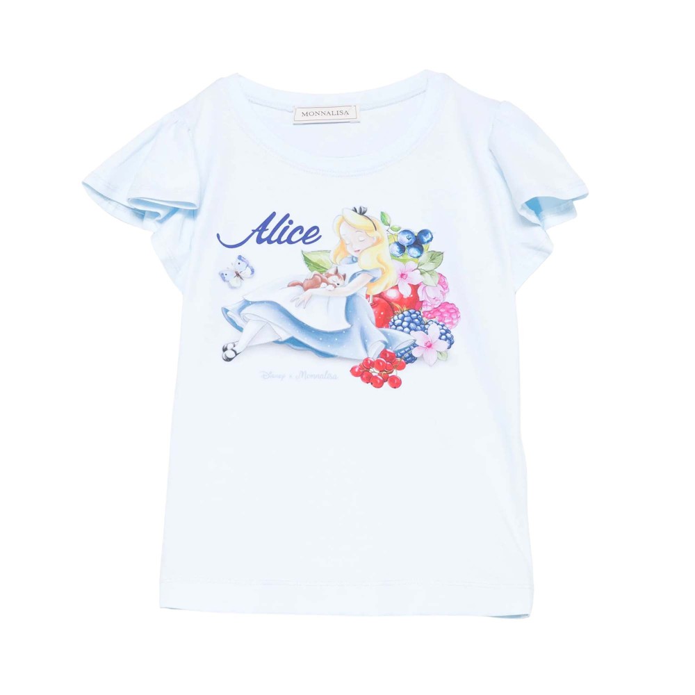 MONNALISA T-shirt celeste...