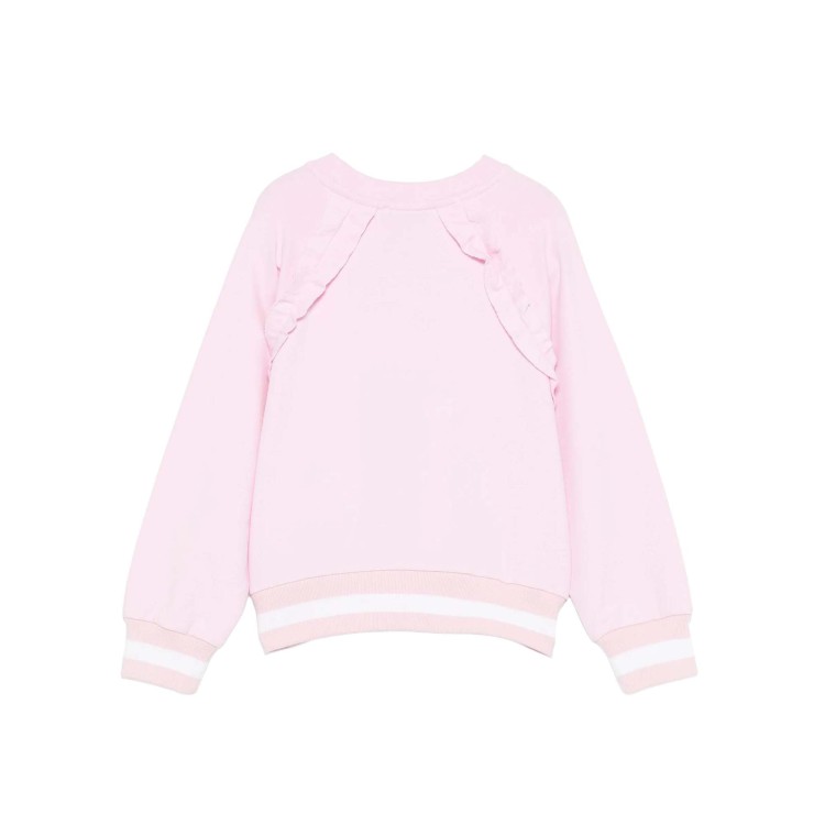 MONNALISA Felpa rosa girocollo stampa Alice bambina