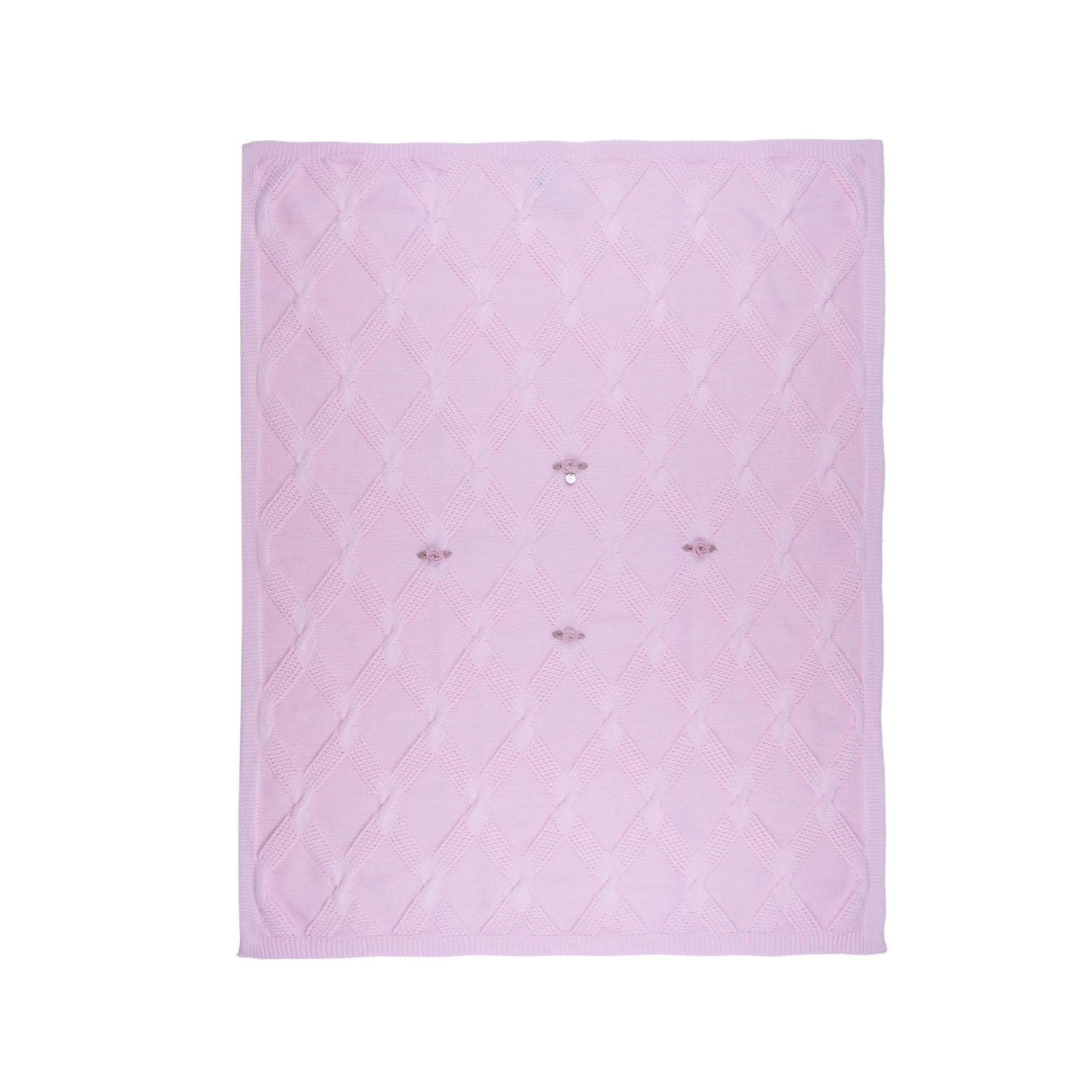 MARLU' Copertina marsala con fiori neonata