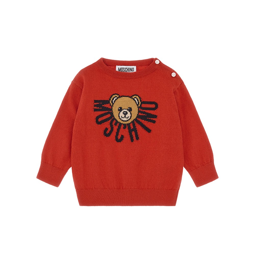 MOSCHINO Maglione rosso con...