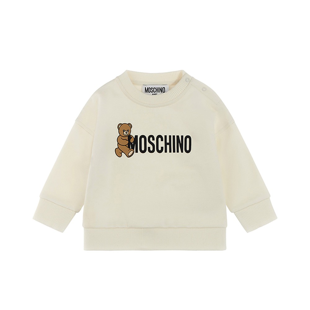MOSCHINO Felpa bianca...