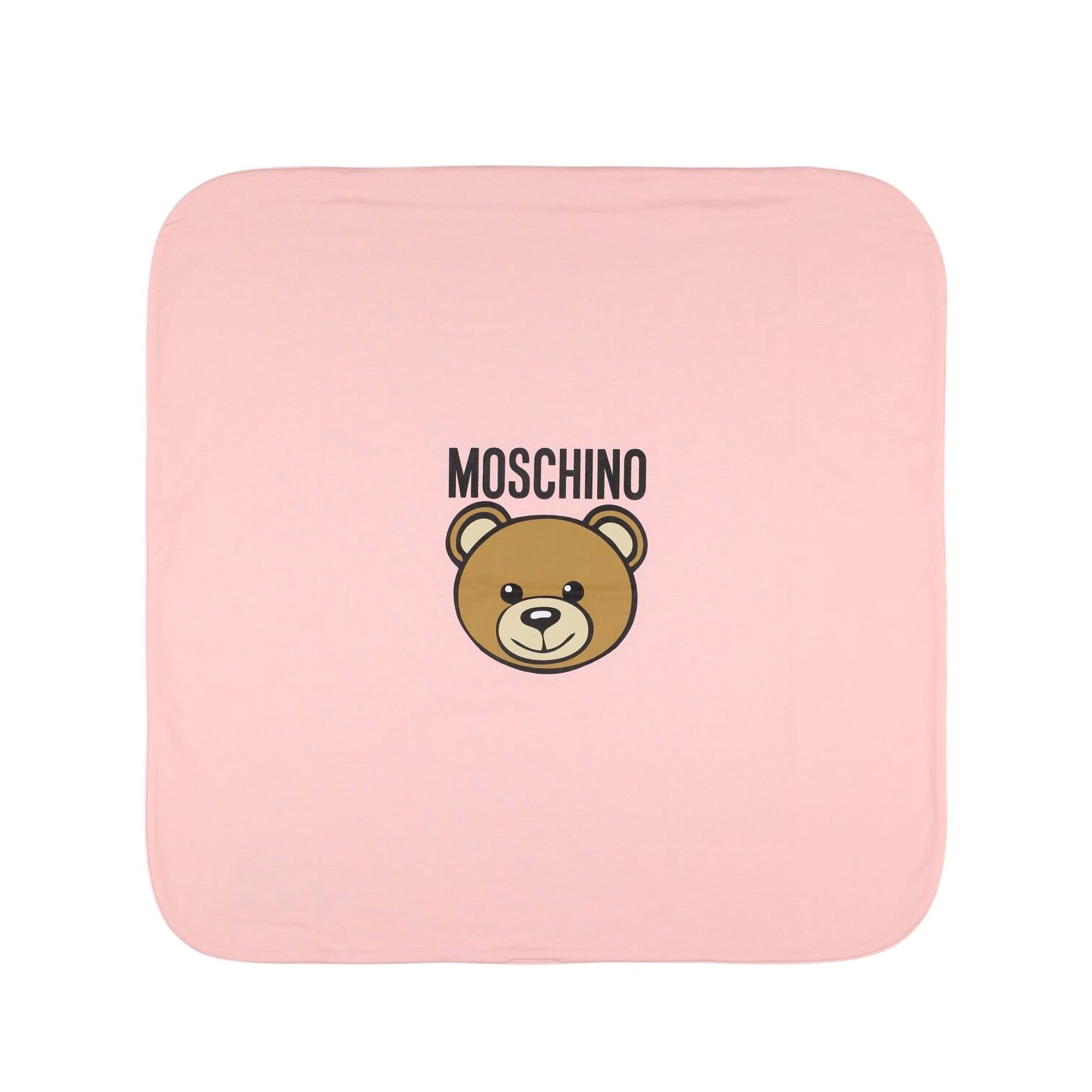 MOSCHINO Copertina rosa con Moschino Bear neonati