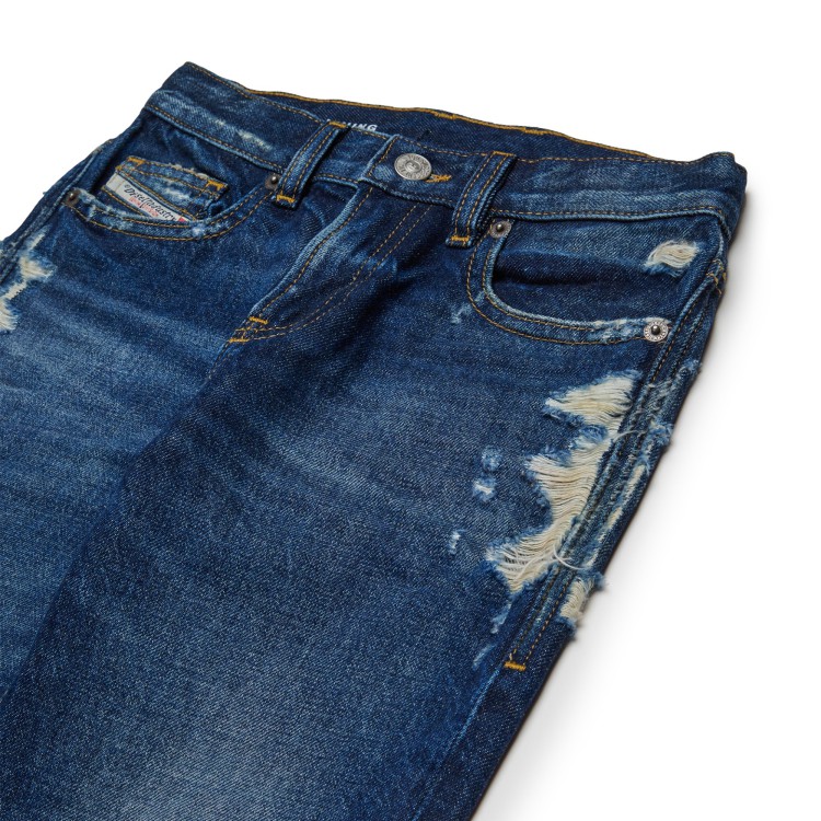 DIESEL Jeans D-Viker-J blu con strappi bambini