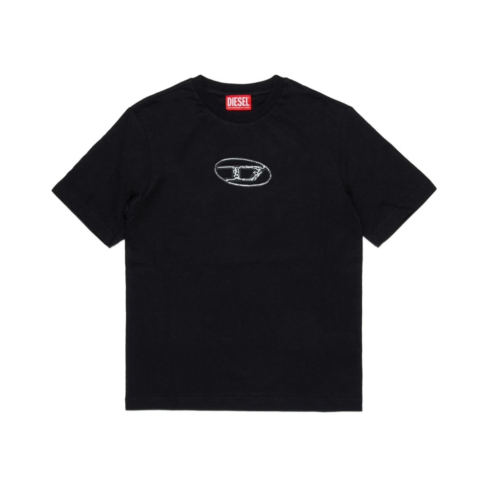 DIESEL T-shirt nera con...