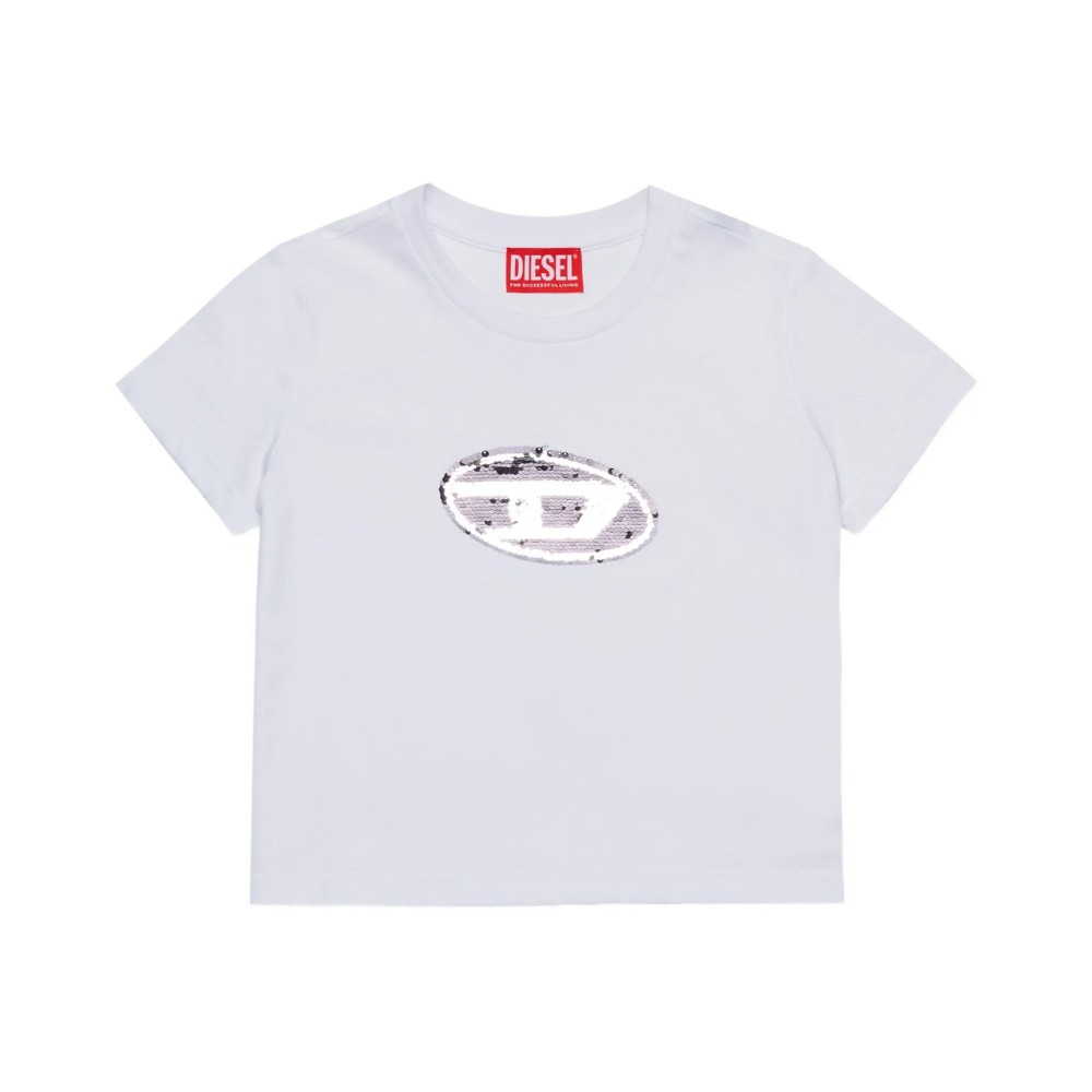 DIESEL T-shirt bianca con...