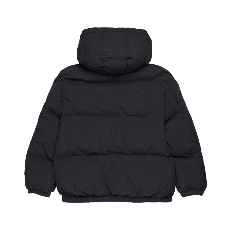 DIESEL Giubbotto nero con cappuccio bambini