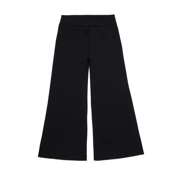 DIESEL Pantaloni neri svasati con logo bambina