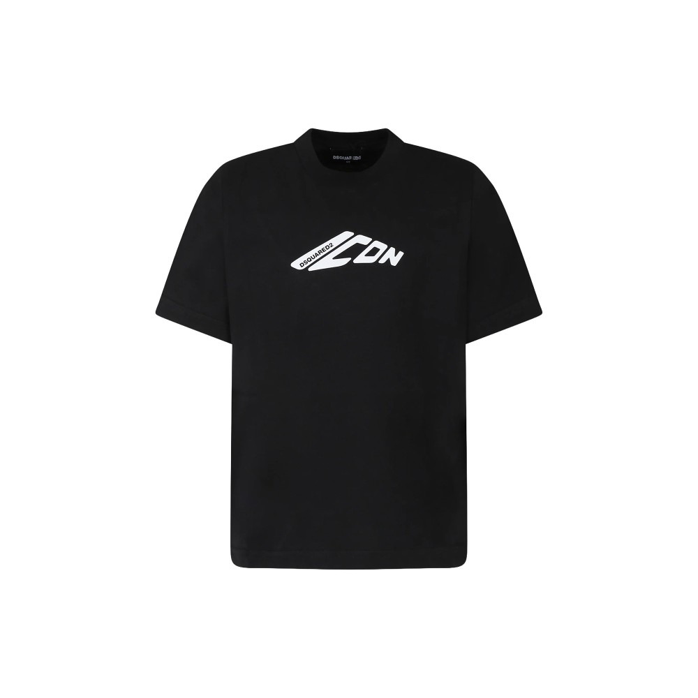 DSQUARED T-shirt nera con...