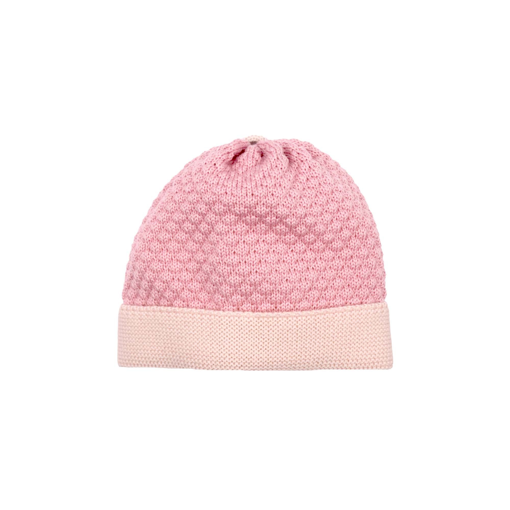 MARLU' Cappellino marsala e crema neonata