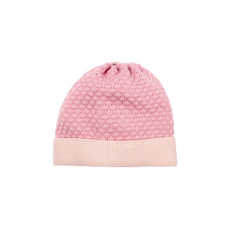 MARLU' Cappellino marsala e crema neonata