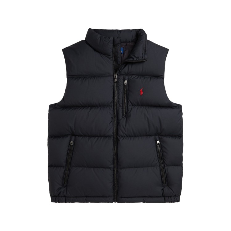 RALPH LAUREN Gilet bomber nero bambini