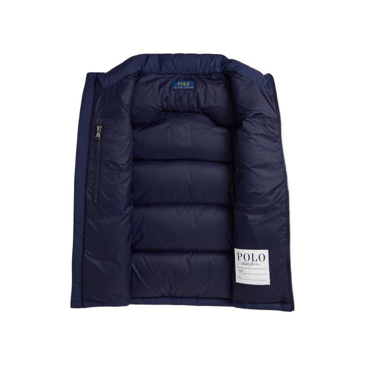 RALPH LAUREN Gilet bomber blu navy bambini