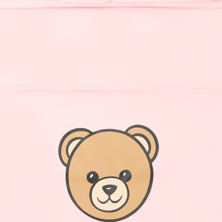 MOSCHINO Sacco nanna rosa con logo Bear neonata