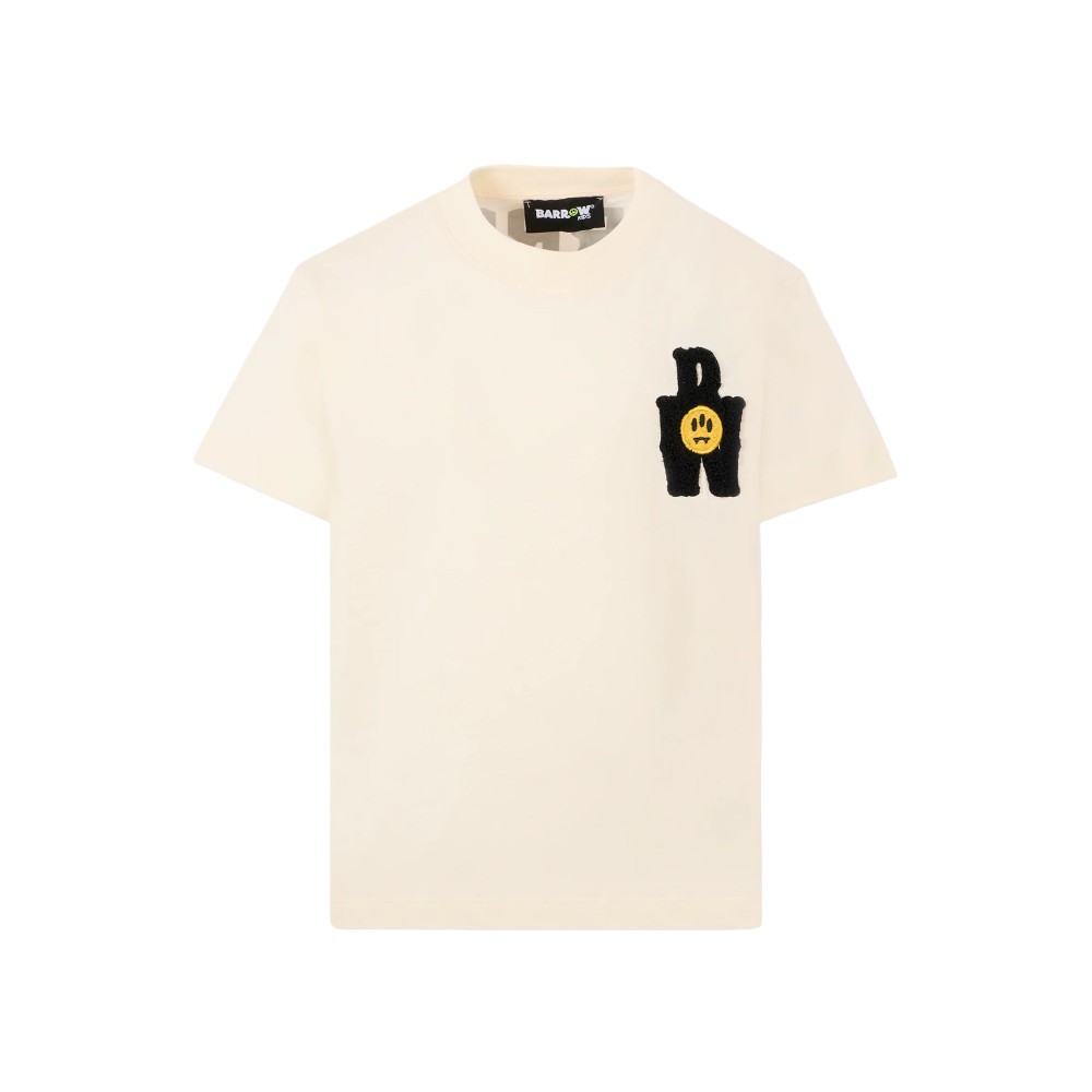 BARROW T-shirt crema con...