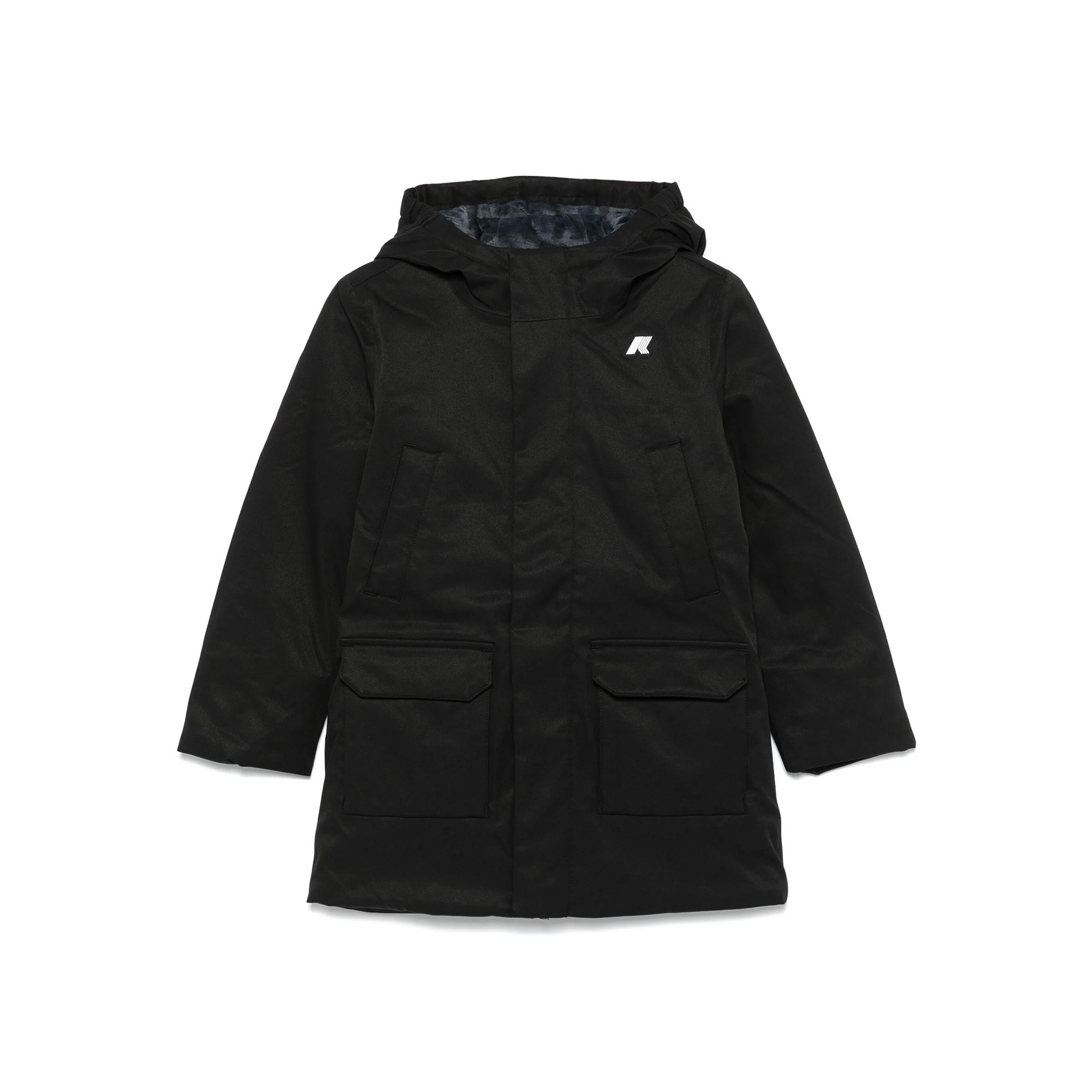 K-WAY Giacca nera con imbottitura leggera bambini
