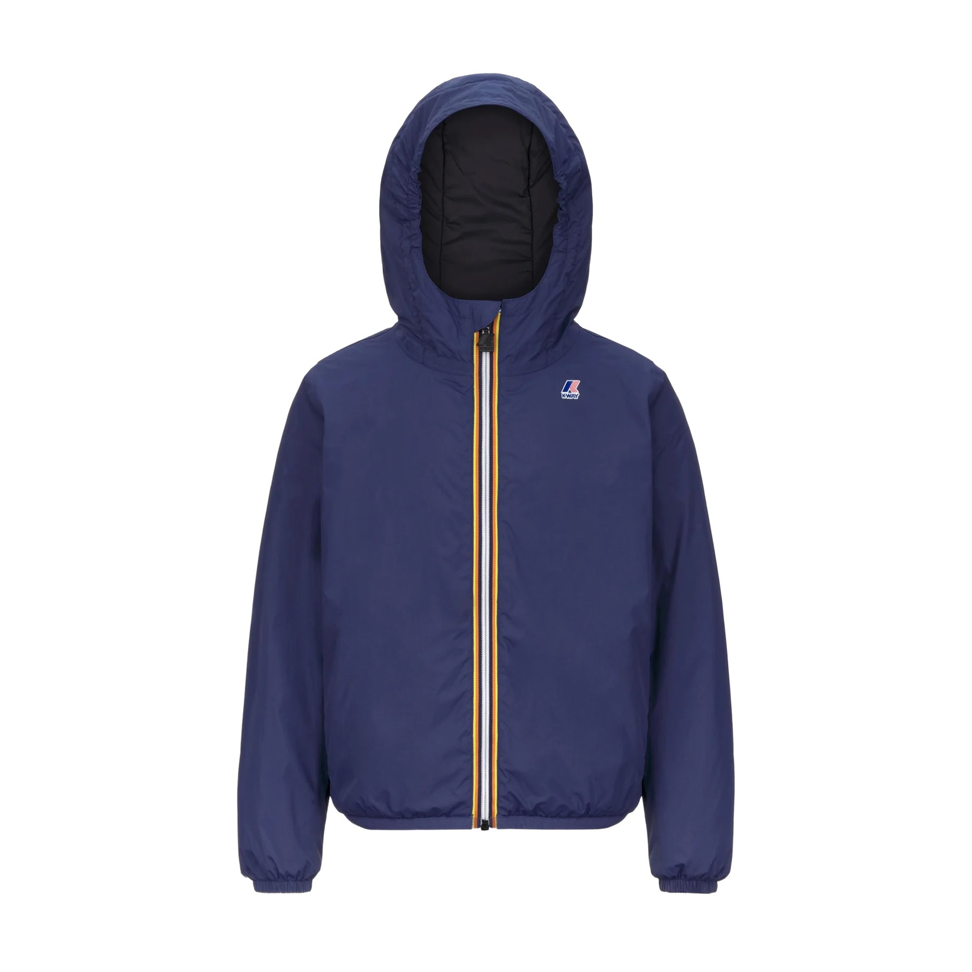 K-WAY Giacca blu pieghevole calda bambini