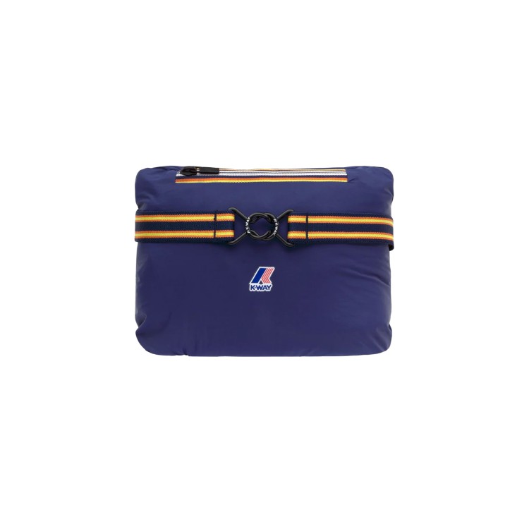 K-WAY Giacca blu pieghevole calda bambini