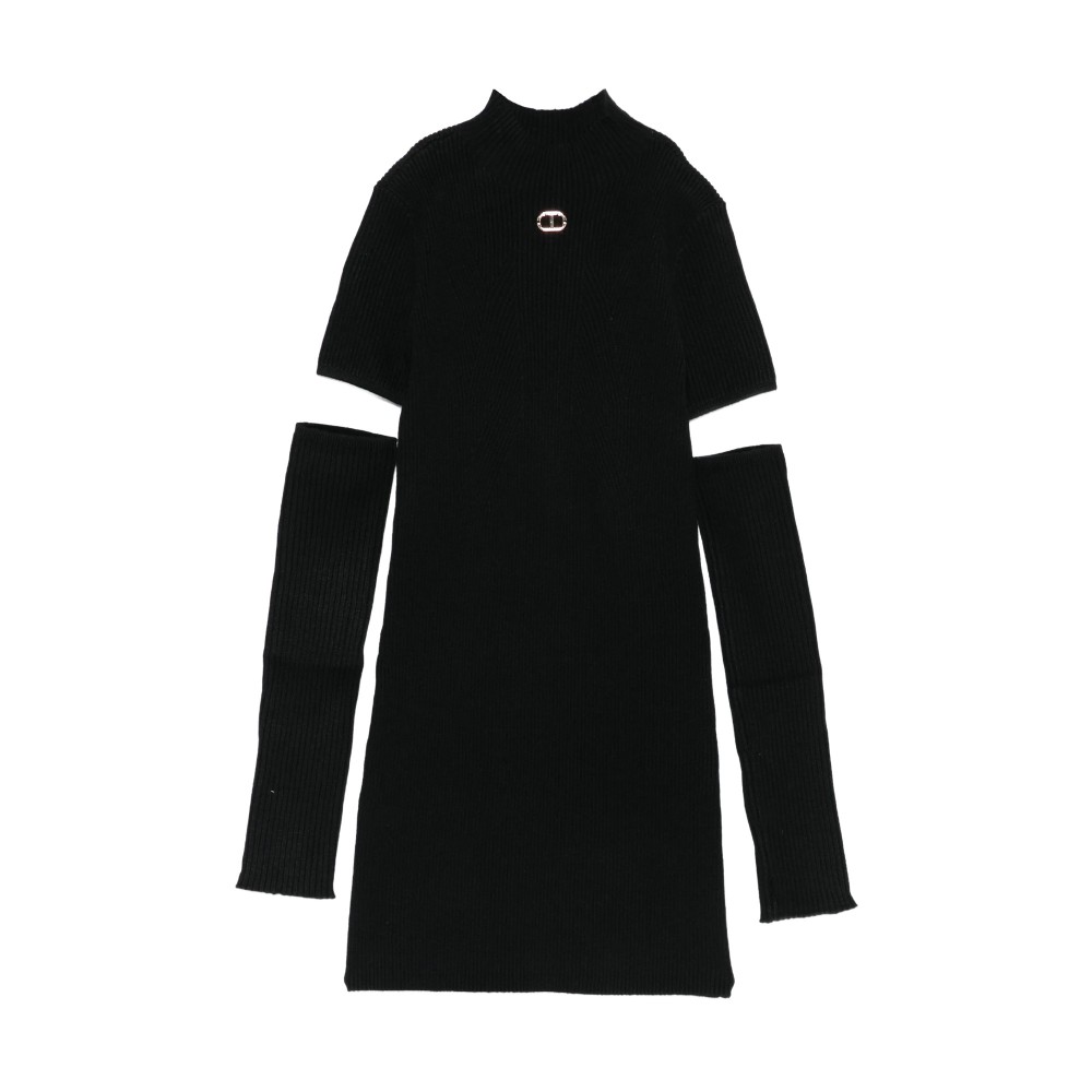 TWIN-SET Abito nero con...