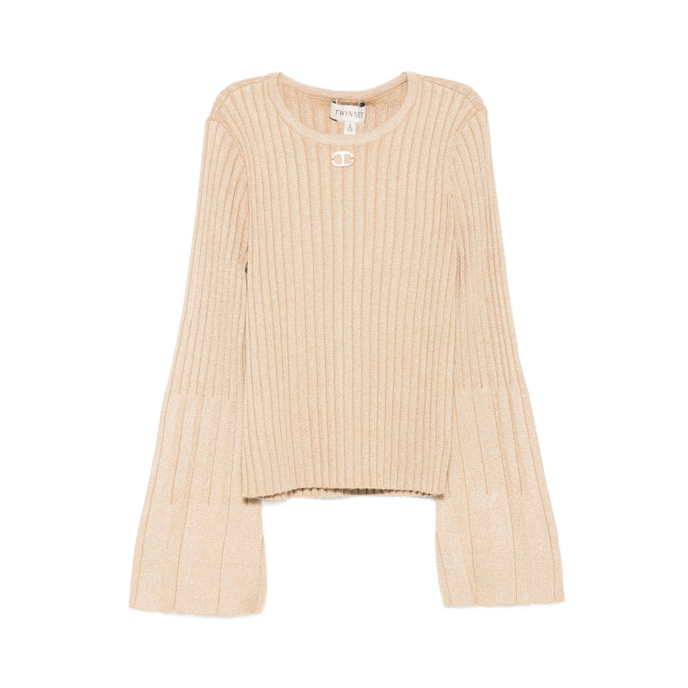 TWIN-SET Maglia lurex con...
