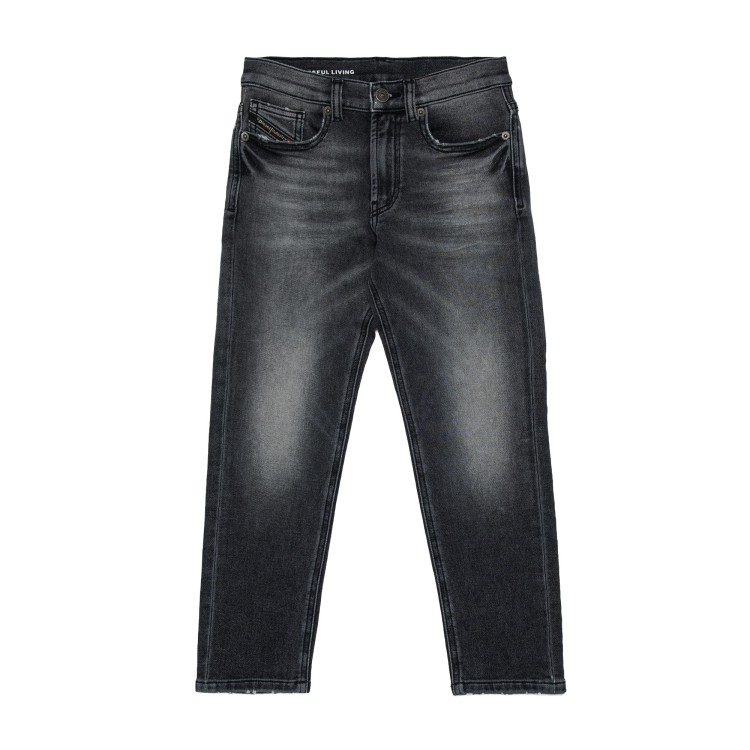 DIESEL Jeans D-Lucas neri slavati bambino