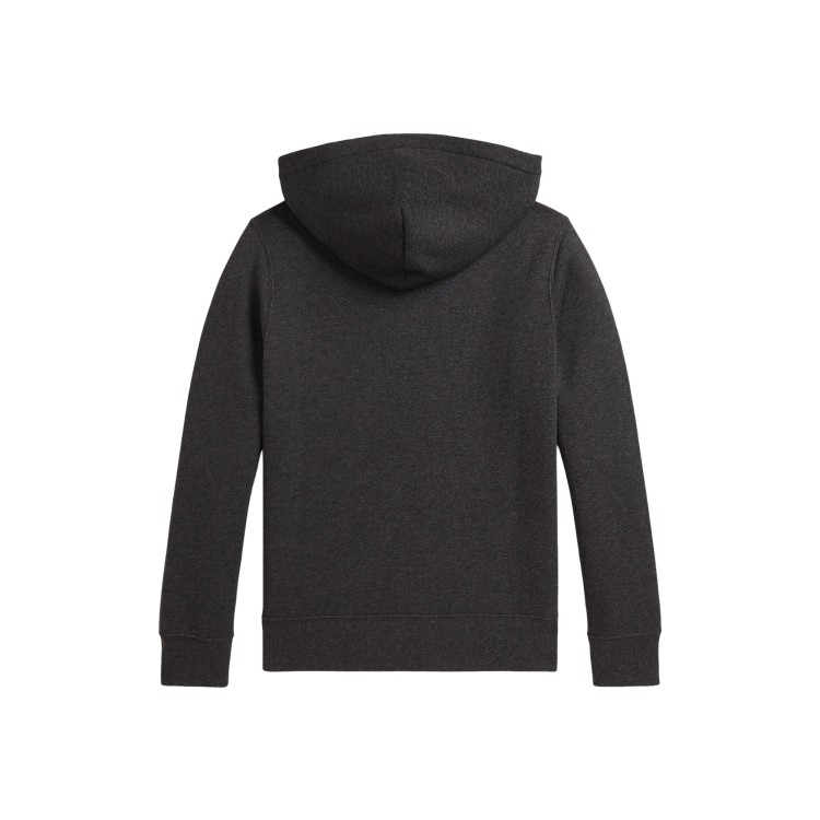 RALPH LAUREN Felpa grigia con cappuccio bambini