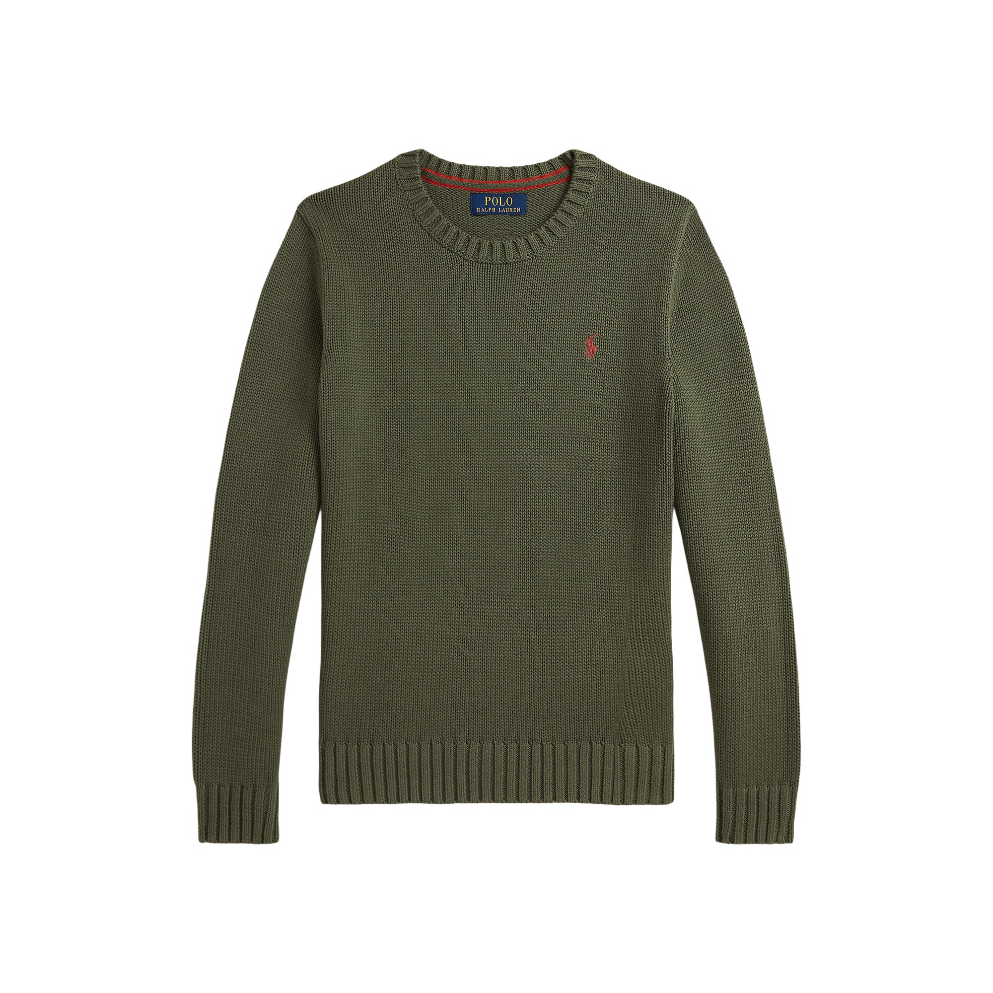 RALPH LAUREN Maglia verde a maglia grossa bambini