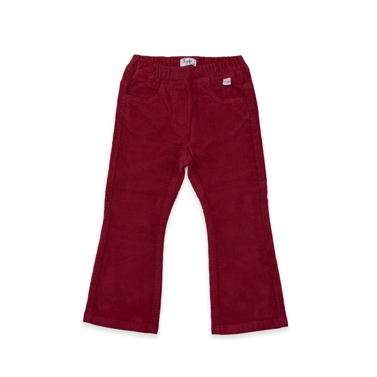IL GUFO Pantaloni ribes a costine bambina