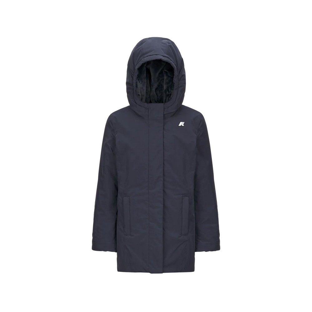 K-WAY Giacca blu lunga...