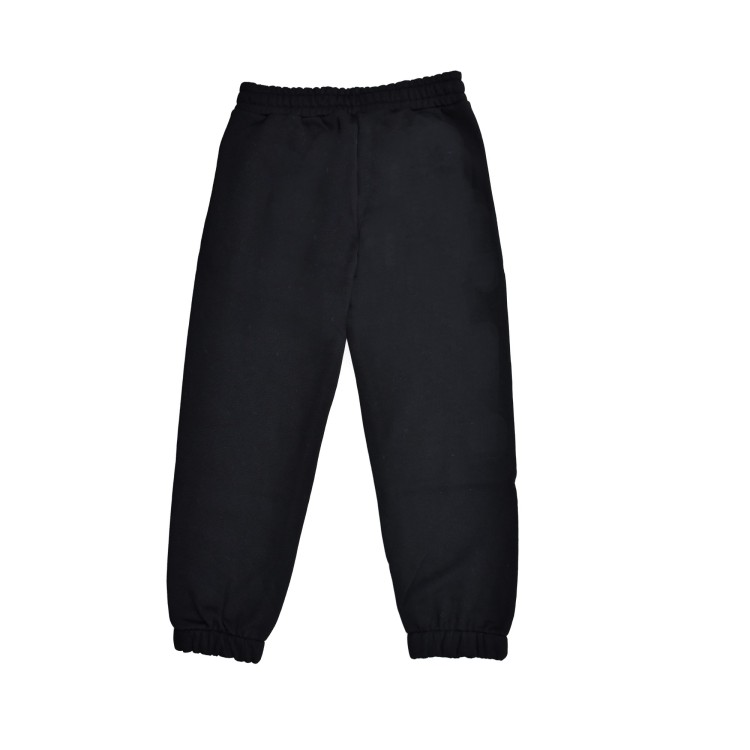 BARROW Pantaloni neri in felpa con logo bambini