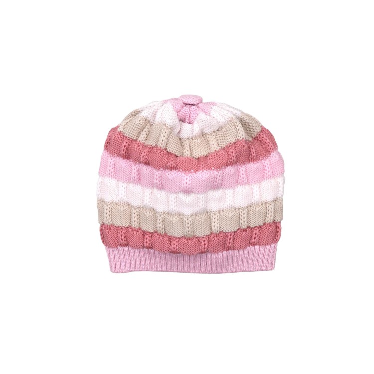 MARLU' Cappellino multicolore rosa neonata
