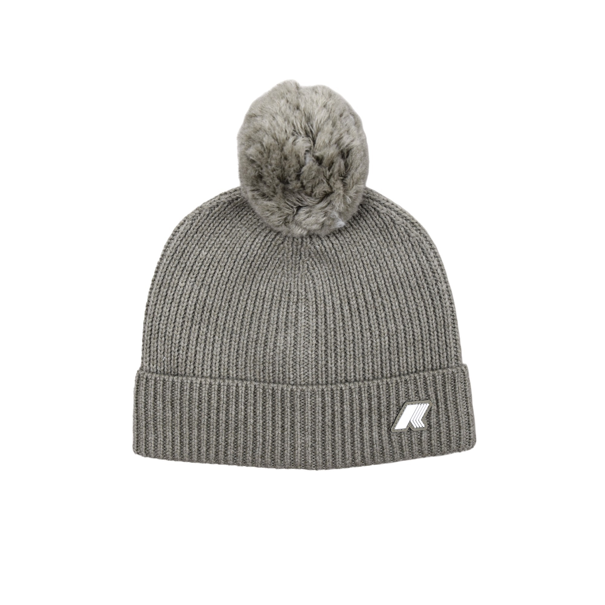 K-WAY Berretto verde con pom pom bambini