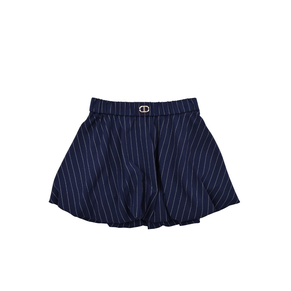 TWIN-SET Gonna navy gessata...