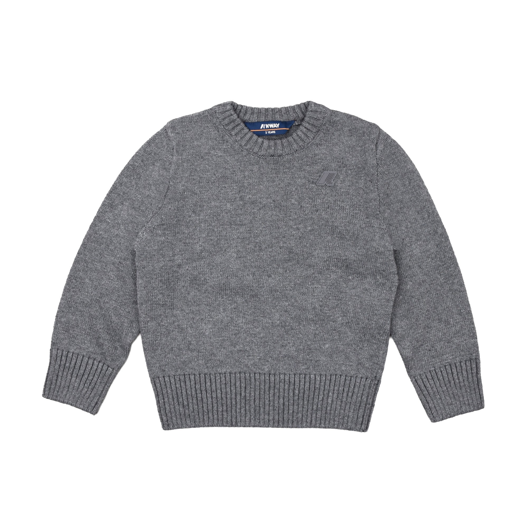 K-WAY Pullover grigio cotton cashmere bambino