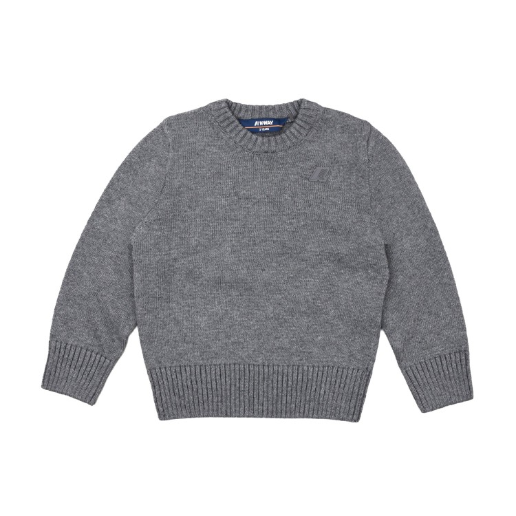K-WAY Pullover grigio cotton cashmere bambino