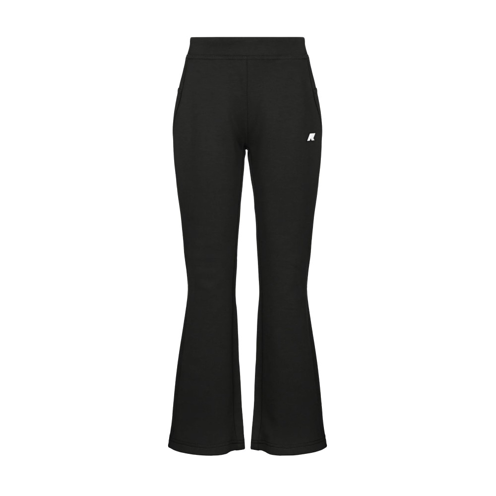 K-WAY Pantaloni neri flared...