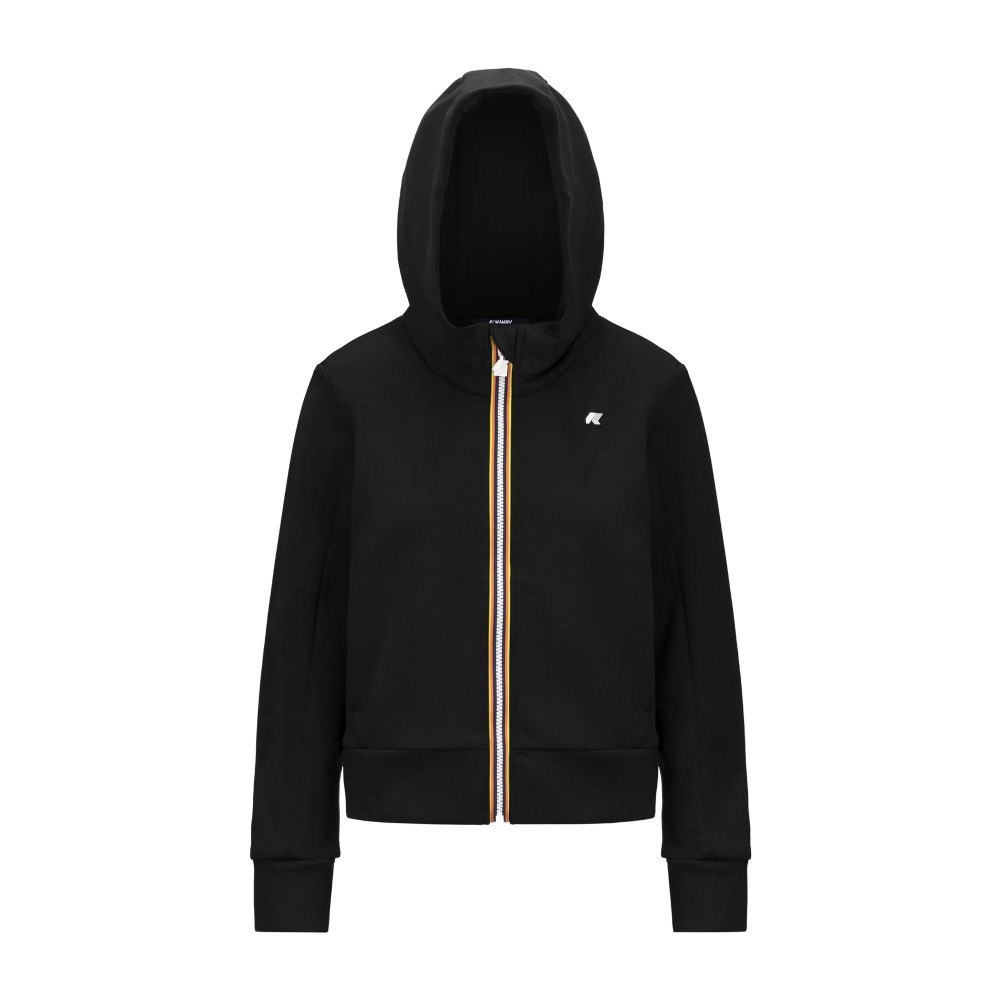 K-WAY Felpa nera full-zip...