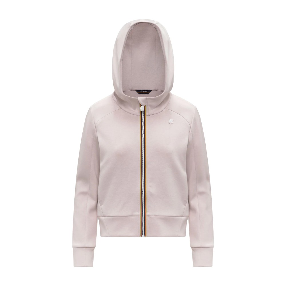 K-WAY Felpa rosa full-zip...