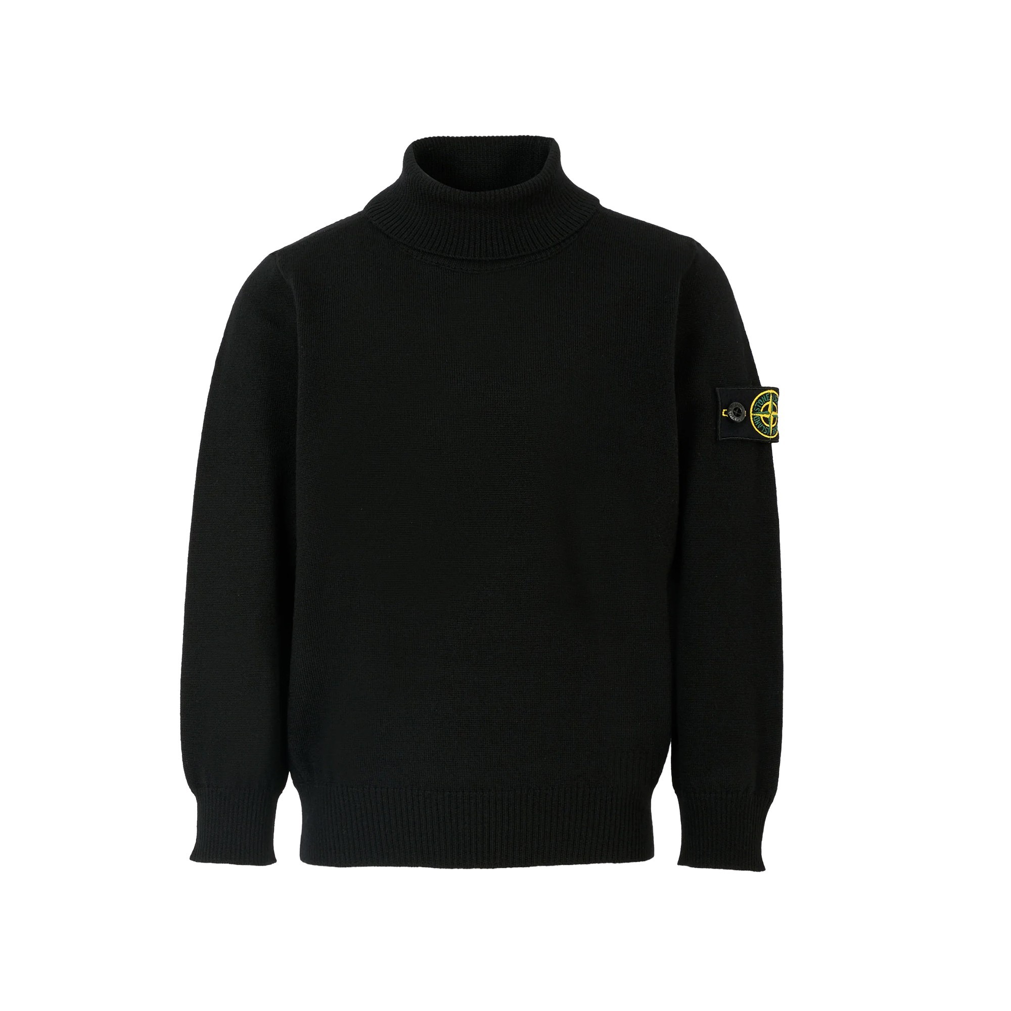 STONE ISLAND Maglione dolcevita nero bambini