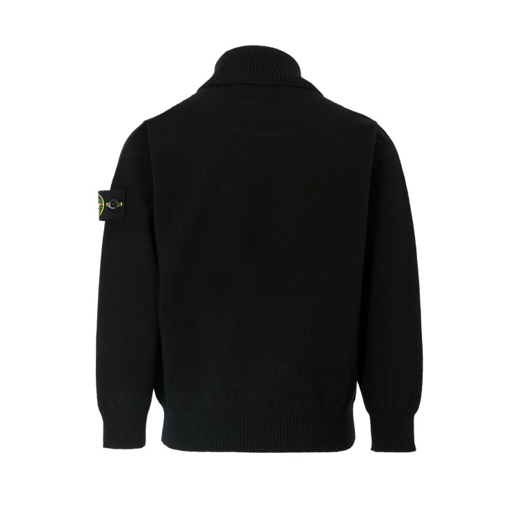 STONE ISLAND Maglione dolcevita nero bambini