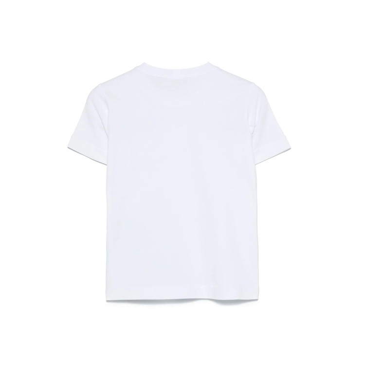 STONE ISLAND T-shirt bianca logo bambini